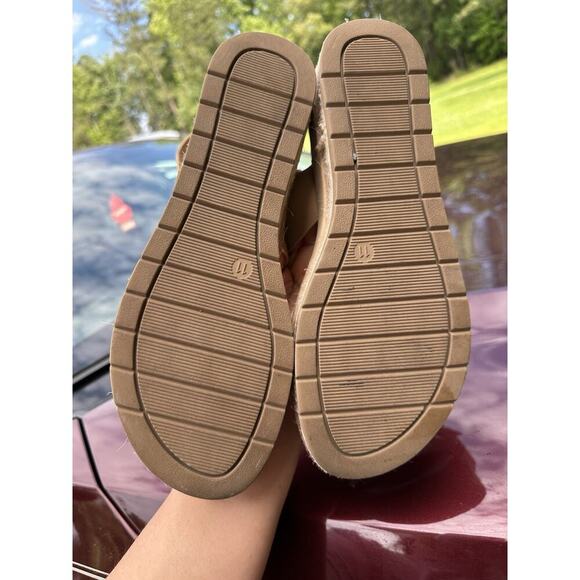 Michael Shannon Women's Beige Kira Espadrille Platform Sandals - Size 11 - Picture 6 of 6